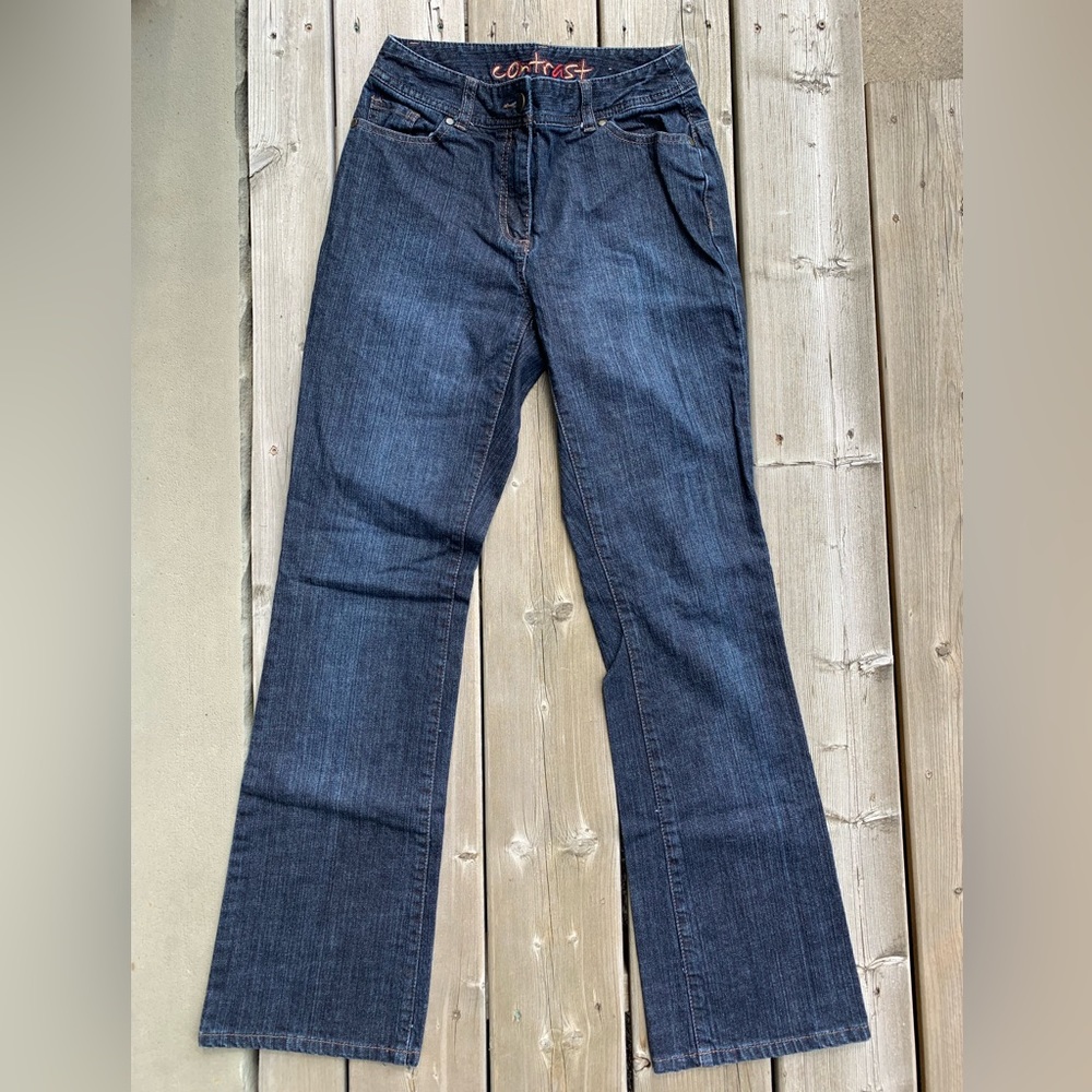 Reitmans Contrast Flared Jeans Size 3
